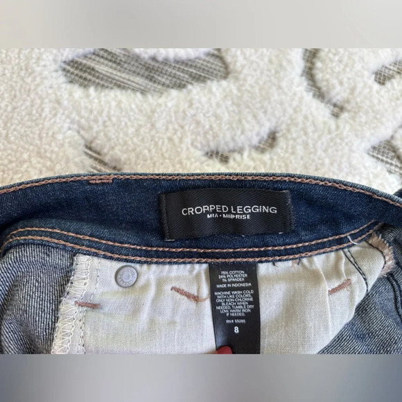 Express Cropped Legging Mia Midrise Sz 8 - Picture 4 of 5